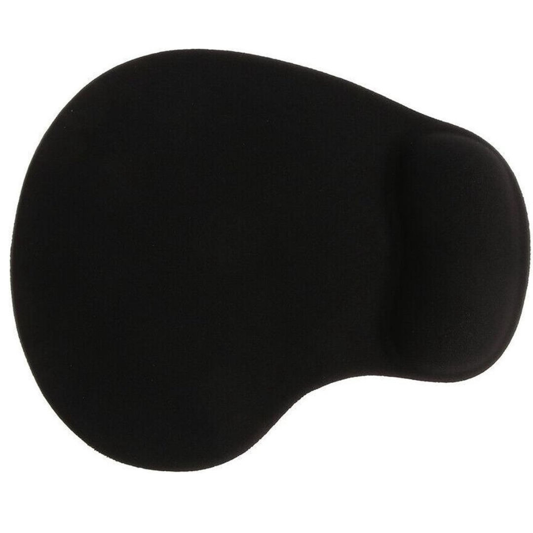 Muismat met Gel Polssteun - Muismatten - Muismat Ergonomisch - Anti Slip - Afmetingen 19 x 23 cm - Zwart afbeelding