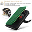CaseMe - Hoesje geschikt voor Samsung Galaxy S24 - Vintage Wallet Book Case Ritssluiting - Met Magneetsluiting - Zwart