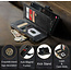 CaseMe - Hoesje geschikt voor Samsung Galaxy S24 - Vintage Wallet Book Case Ritssluiting - Met Magneetsluiting - Zwart