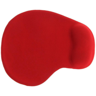 Case2go Muismat met Gel Polssteun - Muismatten - Muismat Ergonomisch - Anti Slip - Afmetingen 19 x 23 cm - Rood