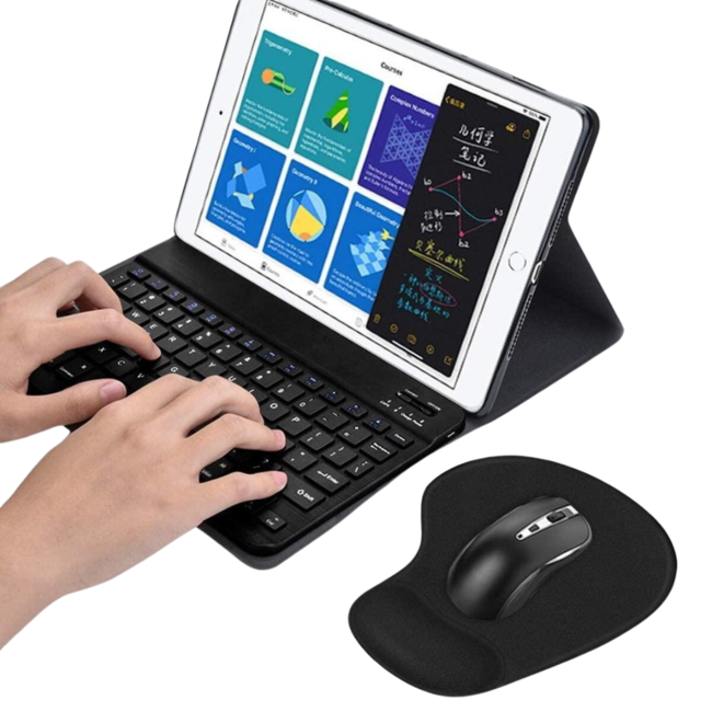 Muismat met Gel Polssteun - Muismatten - Muismat Ergonomisch - Anti Slip - Afmetingen 19 x 23 cm - Rood