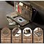 CaseMe - Hoesje geschikt voor Samsung Galaxy S24 Plus - Vintage Wallet Book Case Ritssluiting - Met Magneetsluiting - Bruin