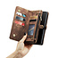 CaseMe - Telefoonhoesje geschikt voor Samsung Galaxy A55 - 2 in 1 Book Case en Back Cover - Bruin