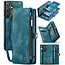 CaseMe - Telefoonhoesje geschikt voor Samsung Galaxy A25 - 2 in 1 Book Case en Back Cover - Blauw