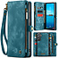 CaseMe - Telefoonhoesje geschikt voor Samsung Galaxy A35 - 2 in 1 Book Case en Back Cover - Blauw