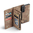 CaseMe - Telefoonhoesje geschikt voor Samsung Galaxy A25 - 2 in 1 Book Case en Back Cover - Bruin