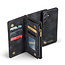 CaseMe - Telefoonhoesje geschikt voor Samsung Galaxy A35 - 2 in 1 Book Case en Back Cover - Zwart
