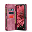 CaseMe - Telefoonhoesje geschikt voor Samsung Galaxy A35 - 2 in 1 Book Case en Back Cover - Rood