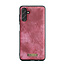 CaseMe - Telefoonhoesje geschikt voor Samsung Galaxy A55 - 2 in 1 Book Case en Back Cover - Rood