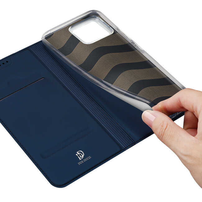 Dux Ducis - Telefoon Hoesje geschikt voor de Asus Zenfone 11 Ultra - Skin Pro Book Case - Donker Blauw