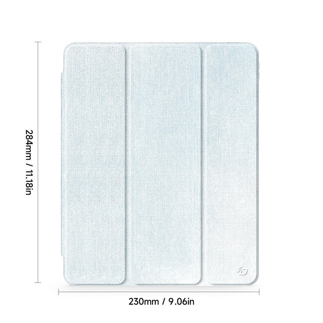 Dux Ducis - Tablet hoes geschikt voor Apple iPad Pro 13 (2025/2024) - Unid Tri-fold Case - Met Pencilhouder en Auto/Wake Functie - Blauw