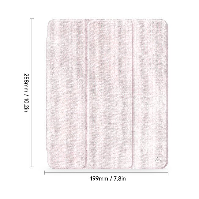 Dux Ducis - Tablet hoes geschikt voor Apple iPad Pro 11 (2025) / Apple iPad Pro 11 (2024) - Unid Tri-fold Case - Met Pencilhouder en Auto/Wake Functie - Roze
