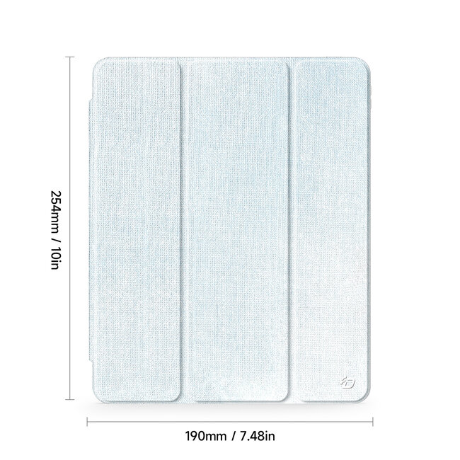 Dux Ducis - Tablet hoes geschikt voor Apple iPad 10.2 (2019-2021) - Unid Tri-fold Case - Met Pencilhouder en Auto/Wake Functie - Blauw