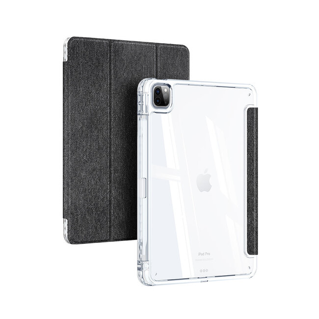 Dux Ducis - Tablet hoes geschikt voor Apple iPad Pro 11 (2025) / Apple iPad Pro 11 (2024) - Unid Tri-fold Case - Met Pencilhouder en Auto/Wake Functie - Zwart