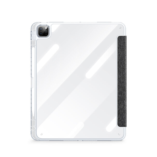 Dux Ducis - Tablet hoes geschikt voor Apple iPad Pro 12.9 (2025/2024) - Unid Tri-fold Case - Met Pencilhouder en Auto/Wake Functie - Zwart