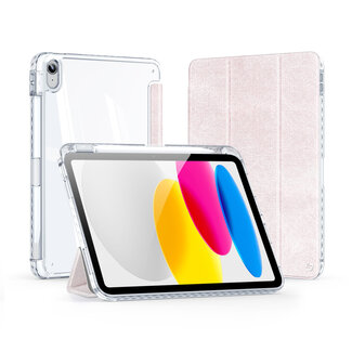 Dux Ducis Dux Ducis - Tablet hoes geschikt voor Apple iPad 10 10.9 (2022) - Unid Tri-fold Case - Met Pencilhouder en Auto/Wake Functie - Roze