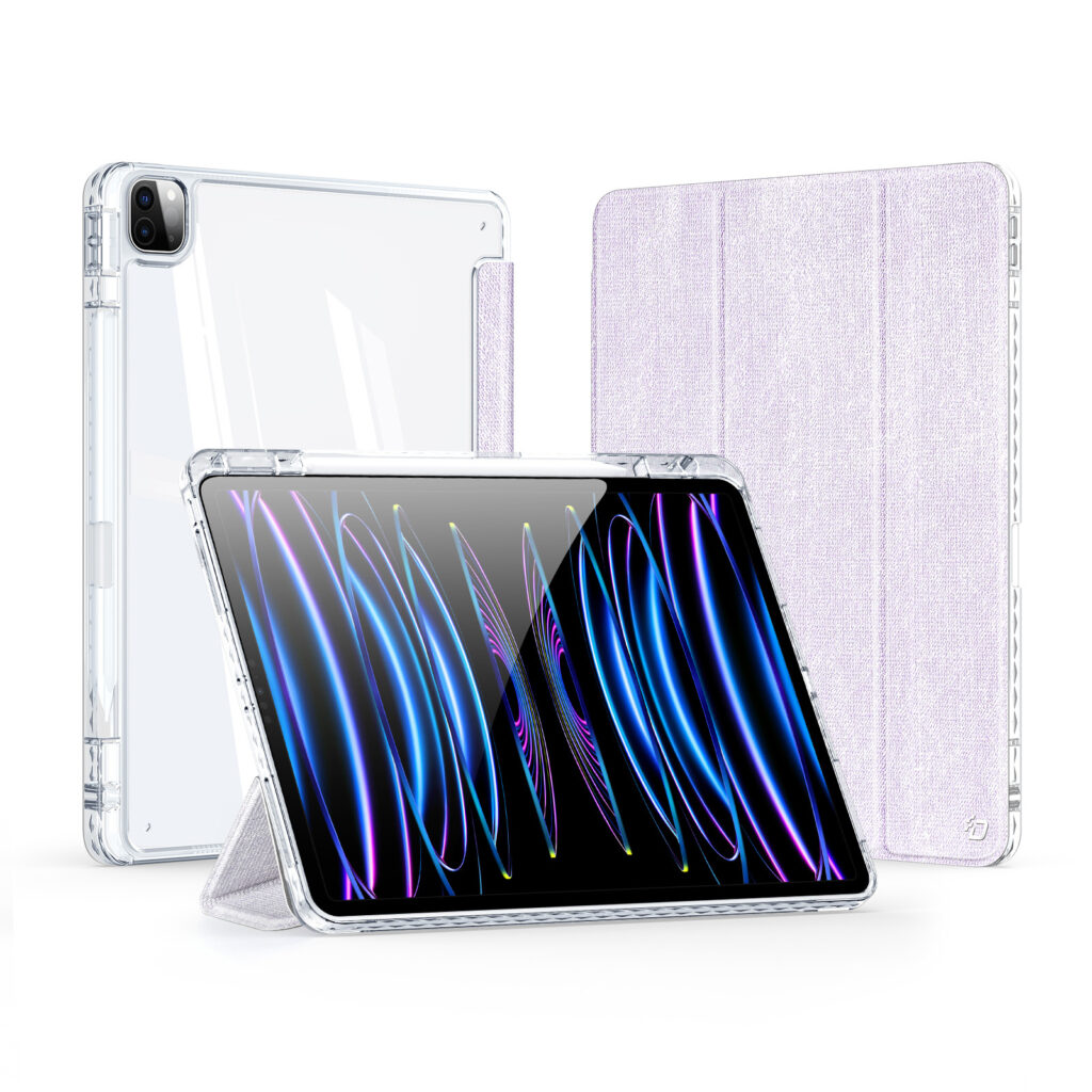 Dux Ducis - Tablet hoes geschikt voor Apple iPad Pro 11 (2024) - Unid Tri-fold Case - Met Pencilhouder en Auto/Wake Functie - Paars afbeelding