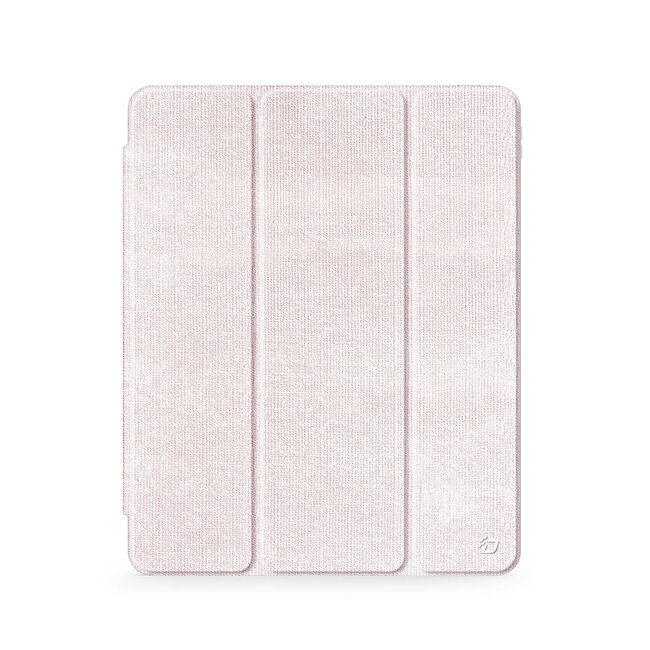 Dux Ducis - Tablet hoes geschikt voor Apple iPad 10.2 (2019-2021) - Unid Tri-fold Case - Met Pencilhouder en Auto/Wake Functie - Roze