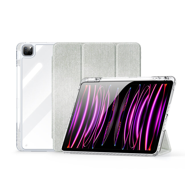 Dux Ducis - Tablet hoes geschikt voor Apple iPad Pro 11 (2018/2022) / Air 4/5 (2020/2022) - Unid Tri-fold Case - Met Pencilhouder en Auto/Wake Functie - Groen