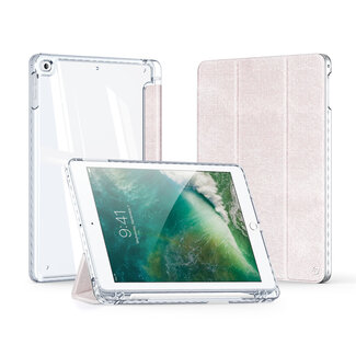 Dux Ducis Dux Ducis - Tablet hoes geschikt voor Apple iPad 9.7 (2017/2018) - Unid Tri-fold Case - Met Pencilhouder en Auto/Wake Functie - Roze