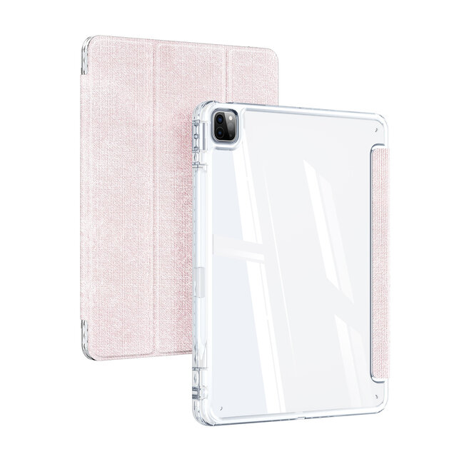 Dux Ducis - Tablet hoes geschikt voor Apple iPad Pro 12.9 (2025/2024) - Unid Tri-fold Case - Met Pencilhouder en Auto/Wake Functie - Roze