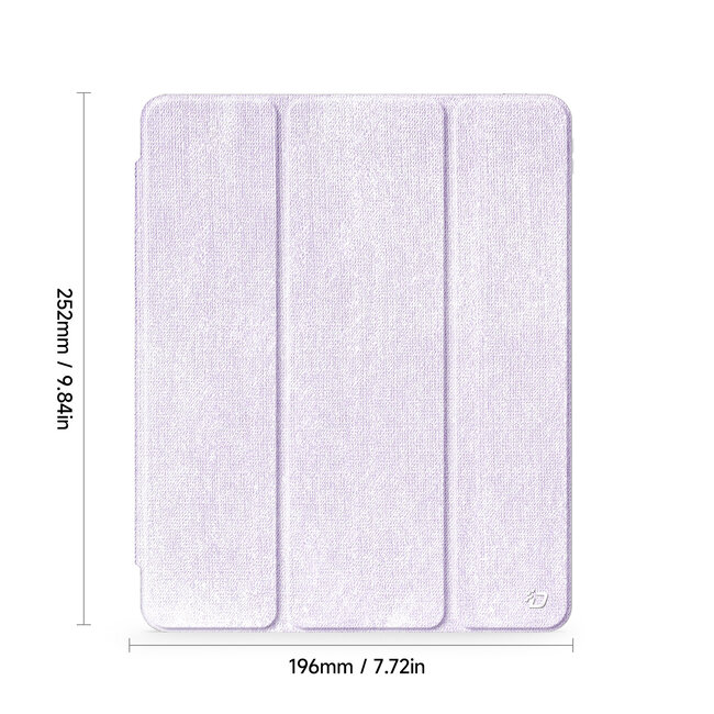 Dux Ducis - Tablet hoes geschikt voor Apple iPad Pro 11 (2018/2022) / Air 4/5 (2020/2022) - Unid Tri-fold Case - Met Pencilhouder en Auto/Wake Functie - Paars