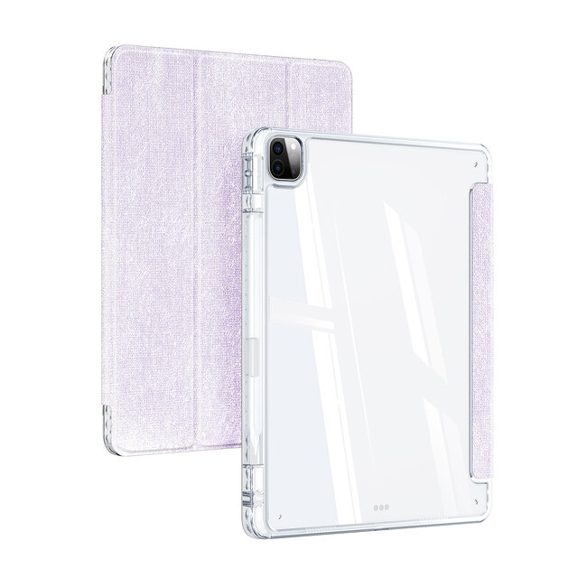Dux Ducis - Tablet hoes geschikt voor Apple iPad Pro 11 (2018/2022) / Air 4/5 (2020/2022) - Unid Tri-fold Case - Met Pencilhouder en Auto/Wake Functie - Paars