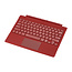 Case2go - Bluetooth toetsenbord geschikt voor Microsoft Surface Pro 3/4/5/6/7 - QWERTY - Bluetooth Keyboard Cover - Met touchpad en toetsenbord verlichting - Rood