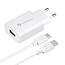 Forcell - Snellader met adapter - Inclusief USB-C kabel - Snellader geschikt voor Usb-C apparaten - Quick charge 3.0 - 18W - Wit