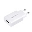 Forcell - Snellader met adapter - Inclusief USB-C kabel - Snellader geschikt voor Usb-C apparaten - Quick charge 3.0 - 18W - Wit