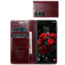 CaseMe - Telefoonhoesje geschikt voor Samsung Galaxy S24 - Flip Wallet Case - Magneetsluiting - Rood