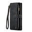CaseMe - Hoesje geschikt voor Google Pixel 8A - Vintage Wallet Book Case Ritssluiting - Met Magneetsluiting - Zwart
