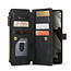 CaseMe - Hoesje geschikt voor Google Pixel 8A - Vintage Wallet Book Case Ritssluiting - Met Magneetsluiting - Zwart