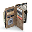 CaseMe - Hoesje geschikt voor Google Pixel 8A - Vintage Wallet Book Case Ritssluiting - Met Magneetsluiting - Bruin