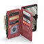 CaseMe - Hoesje geschikt voor Google Pixel 8A - Vintage Wallet Book Case Ritssluiting - Met Magneetsluiting - Rood