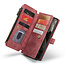 CaseMe - Hoesje geschikt voor Google Pixel 8A - Vintage Wallet Book Case Ritssluiting - Met Magneetsluiting - Rood