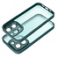 Case2go - Telefoonhoesje geschikt voor iPhone 15 Pro Max - Back Cover - Variete Hoes - Donkergroen