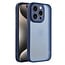 Case2go - Telefoonhoesje geschikt voor iPhone 15 Pro - Back Cover - Variete Hoes - Donkerblauw