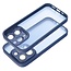 Case2go - Telefoonhoesje geschikt voor iPhone 15 Pro - Back Cover - Variete Hoes - Donkerblauw