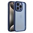 Case2go - Telefoonhoesje geschikt voor iPhone 15 Pro Max - Back Cover - Variete Hoes - Donkerblauw