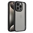 Case2go - Telefoonhoesje geschikt voor iPhone 15 Pro - Back Cover - Variete Hoes - Zwart