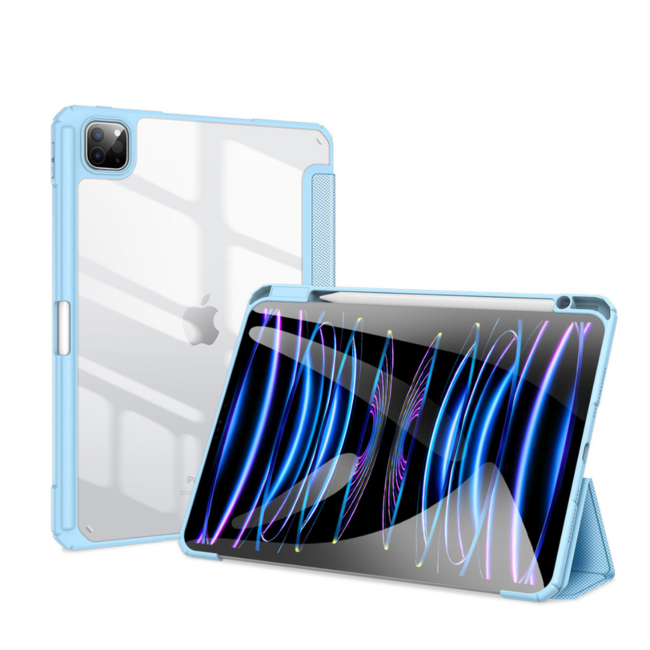 Dux Ducis - Tablet hoes geschikt voor Apple iPad Pro 11 (2025) / Apple iPad Pro 11 (2024) - Toby Series - Auto Wake/Sleep functie - Met Pencil houder - Licht Blauw