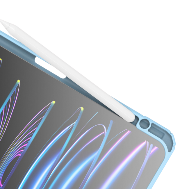 Dux Ducis - Tablet hoes geschikt voor Apple iPad Pro 13 (2025/2024) - Toby Series - Auto Wake/Sleep functie - Met Pencil houder - Licht Blauw