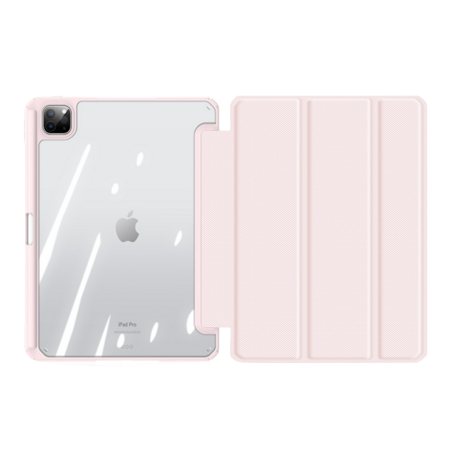 Dux Ducis - Tablet hoes geschikt voor Apple iPad Air 12.9 (2024) - Toby Series - Auto Wake/Sleep functie - Met Pencil houder - Roze
