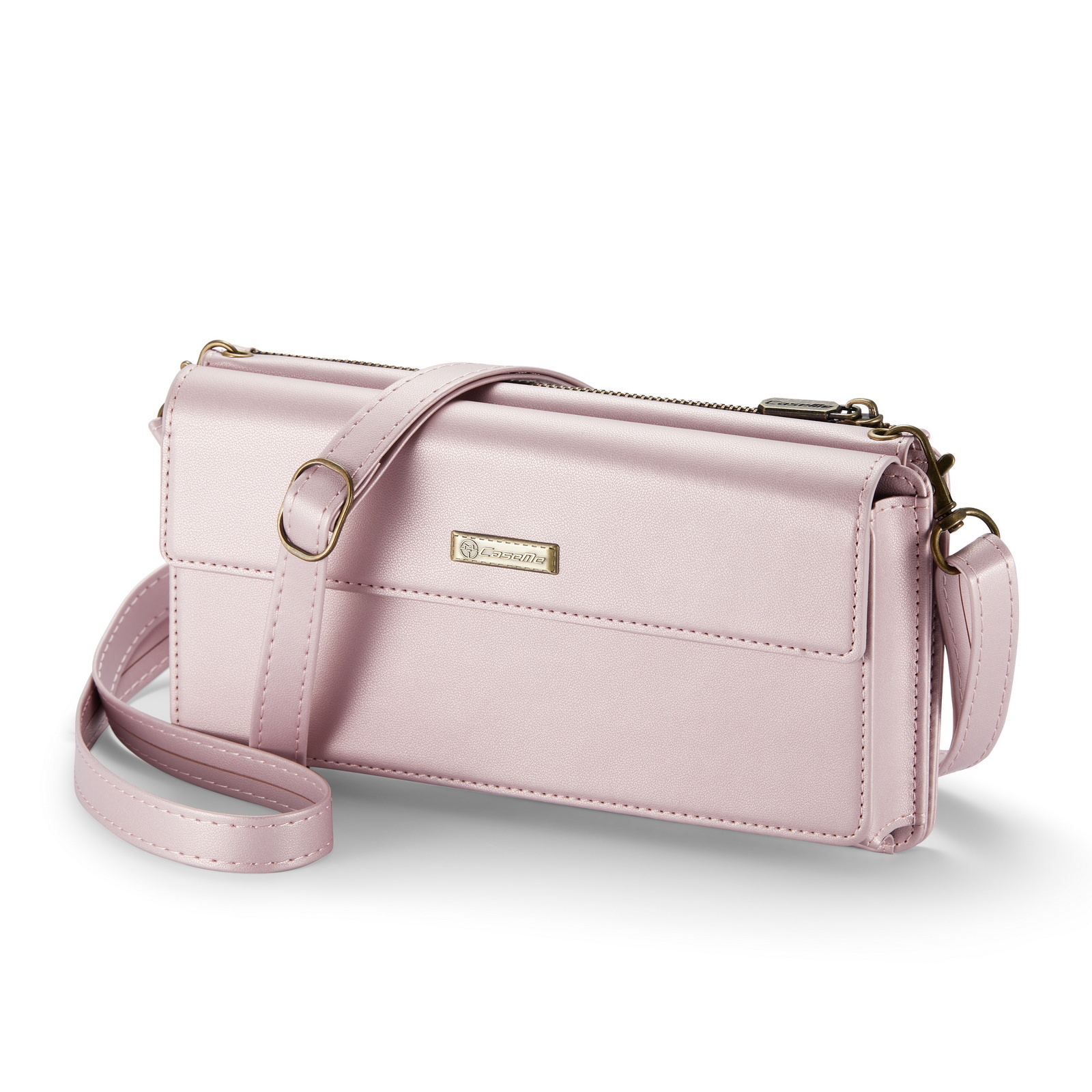 Aucuu Schoudertas van leer voor dames, mini-handtas met retro krokodillenpatroon van zacht PU-leer, kleine klassieke schoudertas voor dames uit de jaren 90, mini-tassen met ketting, Wit, Hedendaags