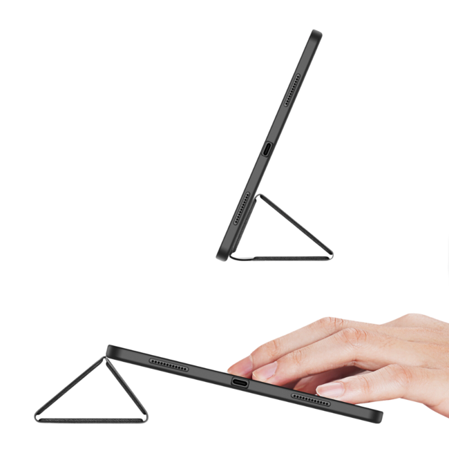 Dux Ducis - Tablet hoes geschikt voor Apple iPad Pro 11 (2025) / Apple iPad Pro 11 (2024) - 11 Inch - Domo Book Case - Auto Wake/Sleep functie - Donker Blauw