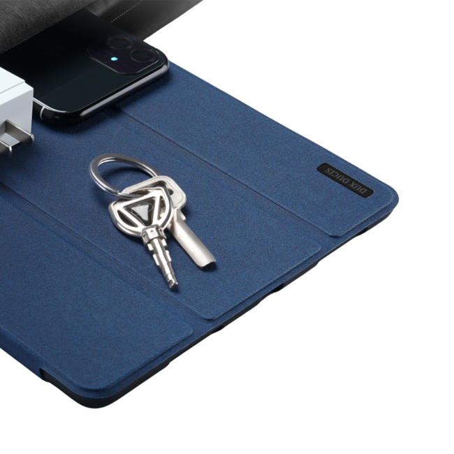 Dux Ducis - Tablet hoes geschikt voor Apple iPad Pro 11 (2025) / Apple iPad Pro 11 (2024) - 11 Inch - Domo Book Case - Auto Wake/Sleep functie - Donker Blauw