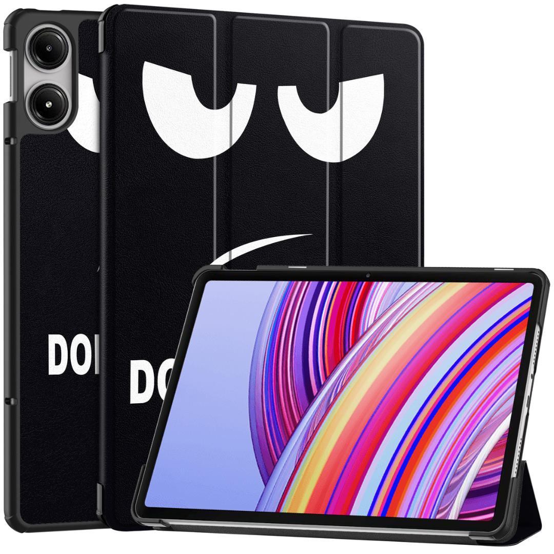Case2go - Tablet hoes geschikt voor Xiaomi Redmi Pad Pro (2024) - Tri-fold hoes met Auto/Wake Functie - 12.1 inch - Don't Touch Me afbeelding