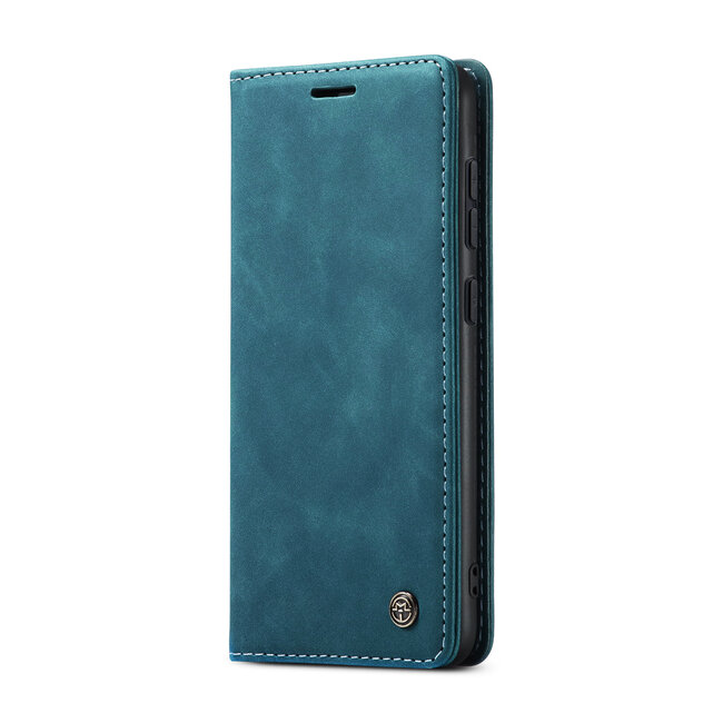 Caseme - Telefoonhoesje geschikt voor Samsung Galaxy A15 - Wallet Book Case - Met Magnetische Sluiting - Blauw