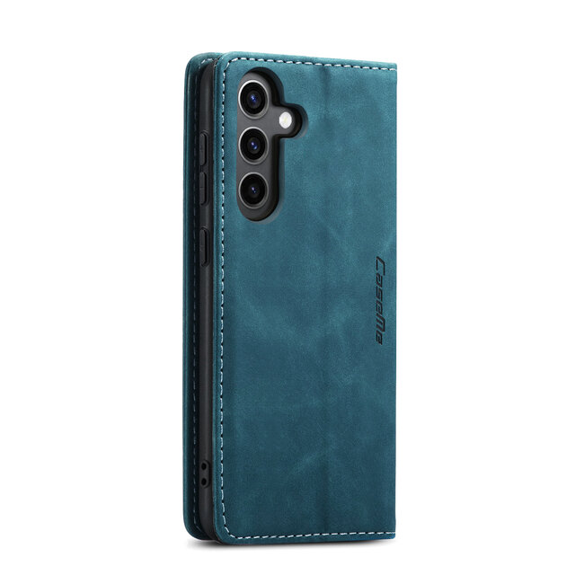 Caseme - Telefoonhoesje geschikt voor Samsung Galaxy A15 - Wallet Book Case - Met Magnetische Sluiting - Blauw